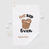 Aangepast beste pap ooit koele guldenhanddoek golfhanddoek (Insitu)