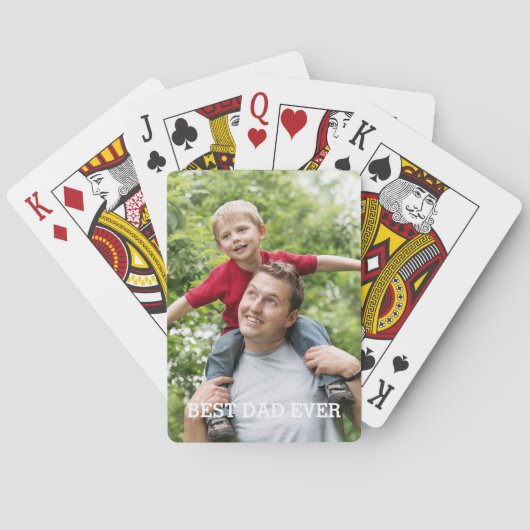 Aangepast beste pap ooit pokerkaarten (Achterkant)