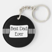 Aangepast beste pap ooit Sleutelhanger met foto's (Achterkant)