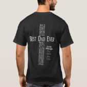 Aangepast beste pap-shirt, Christelijke pap-cadeau T-shirt (Achterkant)