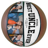 Aangepast BESTE UNCLE OOIT Moderne Cool Family 3 F Basketbal (Verticaal)