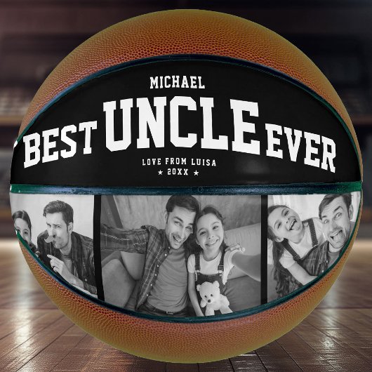 Aangepast BESTE UNCLE OOIT Moderne Cool Family 3 F Basketbal