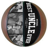 Aangepast BESTE UNCLE OOIT Moderne Cool Family 3 F Basketbal (Verticaal)