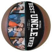 Aangepast BESTE UNCLE OOIT Moderne Cool Family 3 F Basketbal (Verticaal)