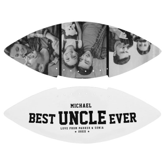 Aangepast BESTE UNCLE OOIT Moderne Cool Photo Coll American Football (Panelen)