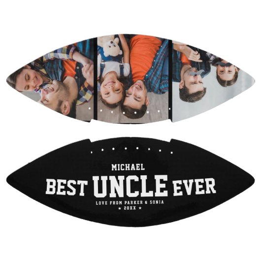 Aangepast BESTE UNCLE OOIT Moderne Cool Photo Coll American Football (Panelen)