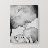 Aangepast beste vader ooit button (Voorkant)