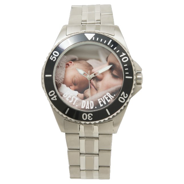 Aangepast beste vader ooit, foto horloge (Voorkant)