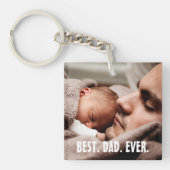 Aangepast beste vader ooit, foto sleutelhanger (voorkant)
