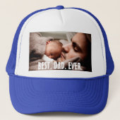 Aangepast beste vader ooit, foto trucker pet (Voorkant)