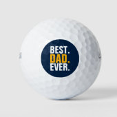 Aangepast beste vader ooit golfballen (Voorkant)