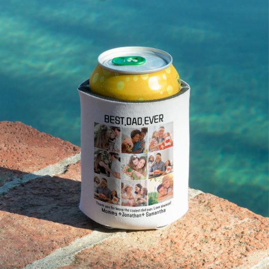 Aangepast beste vader ooit vaders Dag 9 Foto Colla Blikjeskoeler (Insitu Zwembad)