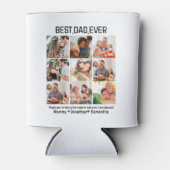 Aangepast beste vader ooit vaders Dag 9 Foto Colla Blikjeskoeler (Voorkant)