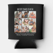 Aangepast beste vader ooit vaders Dag 9 Foto Colla Blikjeskoeler (Voorkant)