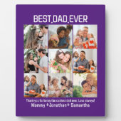 Aangepast beste vader ooit vaders Dag 9 Foto Colla Fotoplaat (Voorkant)