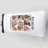 Aangepast beste vader ooit vaders Dag 9 Foto Colla Golfheadcover (Voorkant)