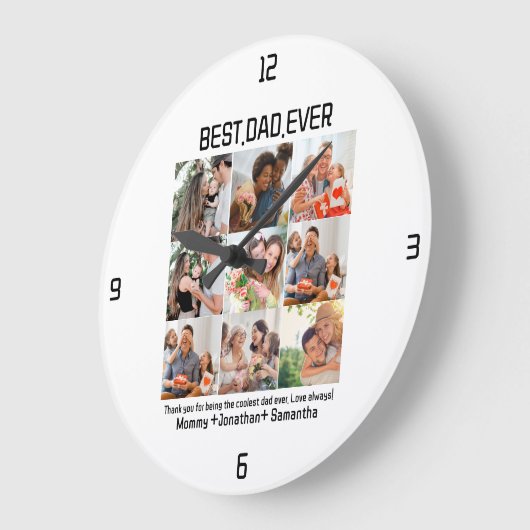 Aangepast beste vader ooit vaders Dag 9 Foto Colla Grote Klok (Hoek)