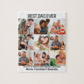 Aangepast beste vader ooit vaders Dag 9 Foto Colla Legpuzzel (Verticaal)