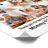 Aangepast beste vader ooit vaders Dag 9 Foto Colla Poster (Hoek)