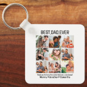 Aangepast beste vader ooit vaders Dag 9 Foto Colla Sleutelhanger (Voorkant)