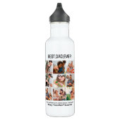 Aangepast beste vader ooit vaders Dag 9 Foto Colla Waterfles (Rechts)