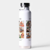 Aangepast beste vader ooit vaders Dag 9 Foto Colla Waterfles (Rechts)