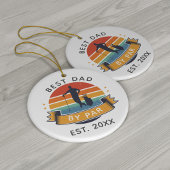 Aangepast beste vader op de dag van de vaders van  keramisch ornament