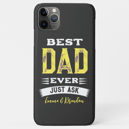Aangepast beste vader Papa vader ooit gewoon grapp Case-Mate iPhone Case (Achterkant)