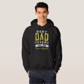 Aangepast beste vader Papa vader ooit gewoon grapp Hoodie (Voorkant volledig)