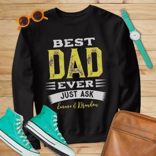 Aangepast beste vader Papa vader ooit gewoon grapp Trui