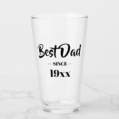 Aangepast beste vader sinds jaar grappige vaders d glas (Voorkant)