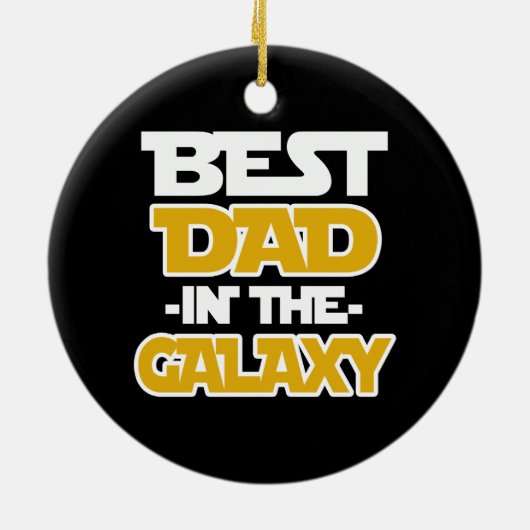 Aangepast beste vader voor kerstversiering in Gala Keramisch Ornament (Achterkant)