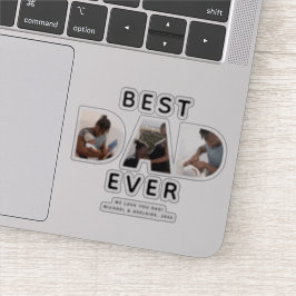 Aangepast beste vaders Dag Foto Collage Sticker