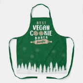 Aangepast beste Vegan Cookie Baker, overeenkomende Schort (Voorkant)