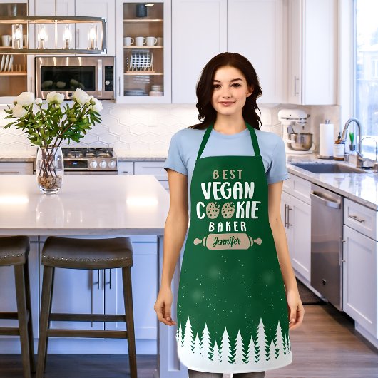Aangepast beste Vegan Cookie Baker, overeenkomende Schort