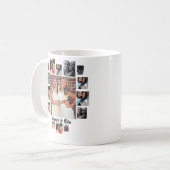 Aangepast beste vrienden 15 fotocollage koffiemok (Voorkant links)