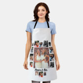 Aangepast beste vrienden 15 fotocollage schort (Gedragen)