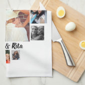 Aangepast beste vrienden 15 fotocollage theedoek (Quarter Fold)