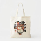Aangepast beste vrienden 15 fotocollage tote bag (Voorkant)