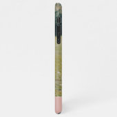 Aangepast beste vrienden foto op mosterd blush roz iPhone hoesje (Linkerkant)