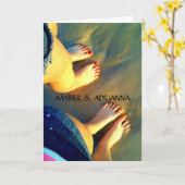 Aangepast beste vrienden voor altijd kaart (Gele Bloem)