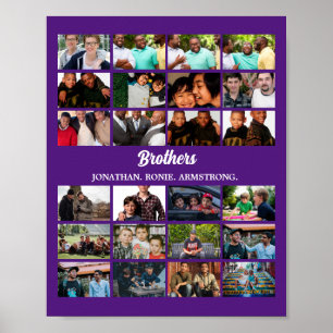 Aangepast beste vrienden voor Brothers Brothers Fo Poster