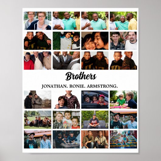 Aangepast beste vrienden voor Brothers Brothers Fo Poster (Voorkant)