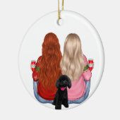 Aangepast beste vrienden voor eeuwig keramisch sie keramisch ornament (Links)