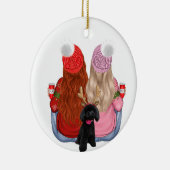 Aangepast beste vrienden voor eeuwig keramisch sie keramisch ornament (Rechts)