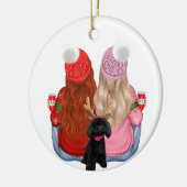 Aangepast beste vrienden voor eeuwig keramisch sie keramisch ornament (Links)