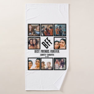 Aangepast beste vrienden voor ooit BFF 8 Foto Coll Bad Handdoek