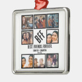 Aangepast beste vrienden voor ooit BFF 8 Foto Coll Metalen Ornament (Links)