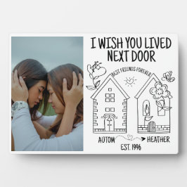 Aangepast beste vriendencadeautje Ik wens je de vo Fotoplaat