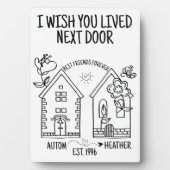 Aangepast beste vriendencadeautje Ik wens je de vo Fotoplaat (voorkant)